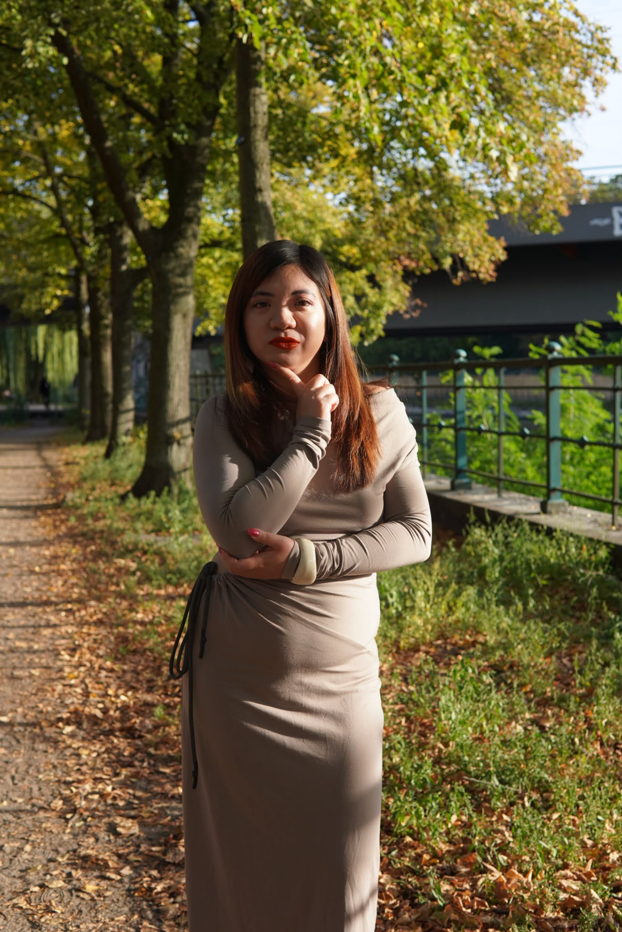 Bao Ngoc Cao im Grünen